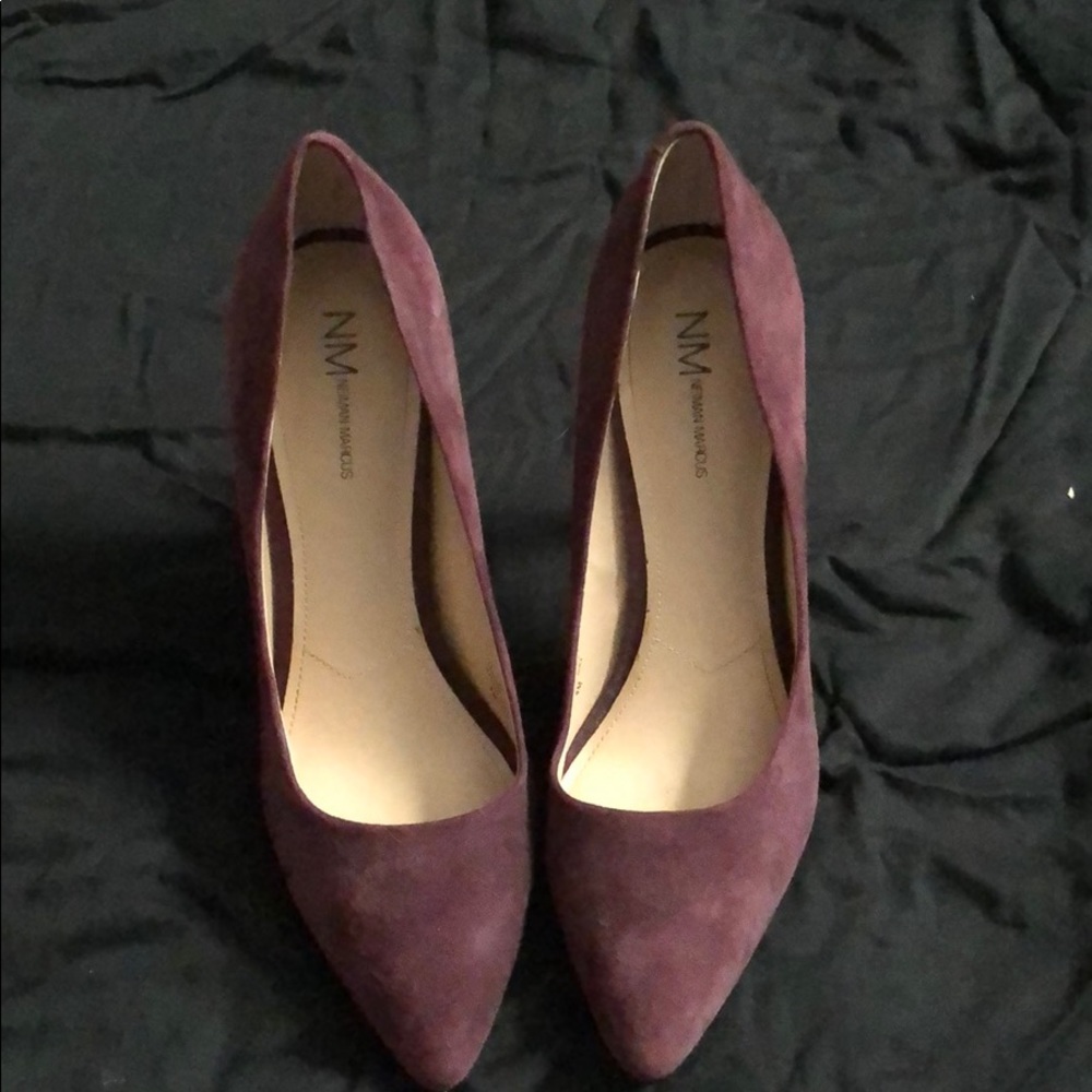 Purple Suede Heels